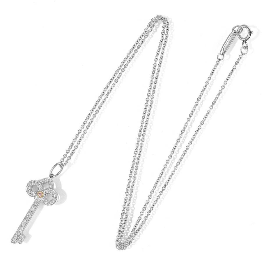 Tiffany & Co. Key ネックレス ピンクストーン TIFFANY&Co.（ティファニー） キーペンダント ピンクダイヤモンド