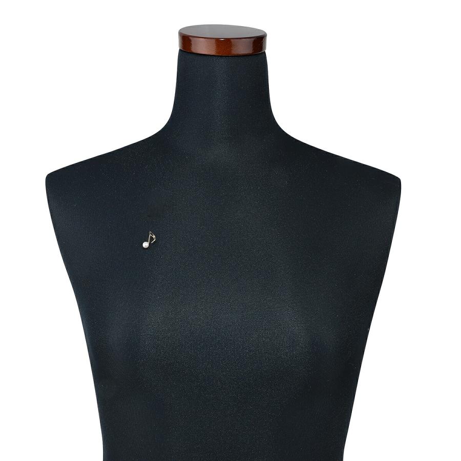 TASAKI（タサキ） 音符モチーフパール ピンブローチ 真珠 5.5mm K18