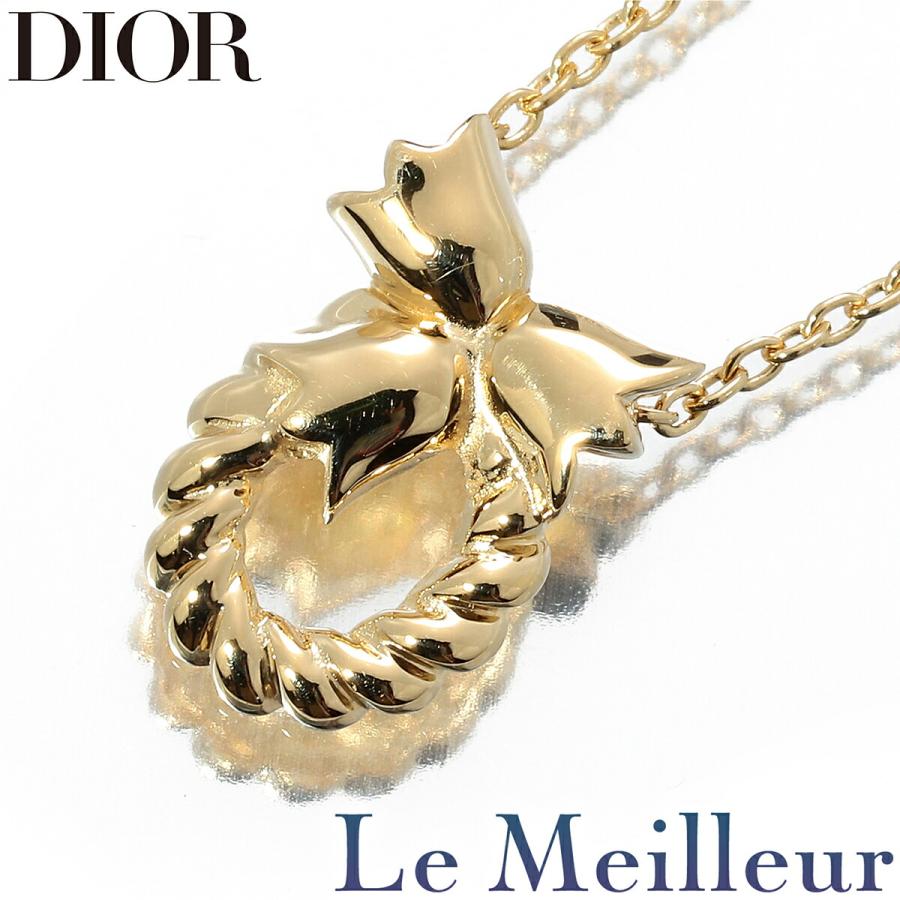 Christian Dior ディオール リースモチーフ ペンダントネックレス 750 