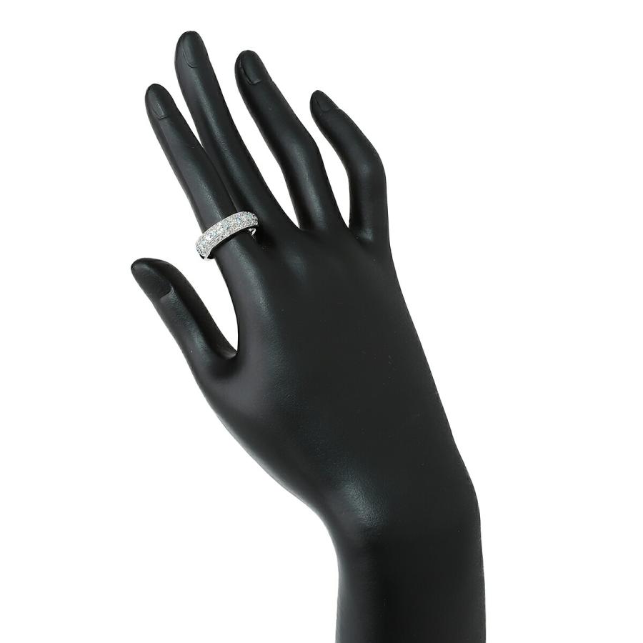 CELINE セリーヌ パヴェリング 指輪 ダイヤモンド 0.52ct ブルー