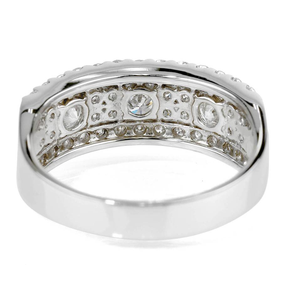 ダイヤモンド 1.00ct プラチナ Pt900 パヴェリング 13号 指輪 新品仕上 