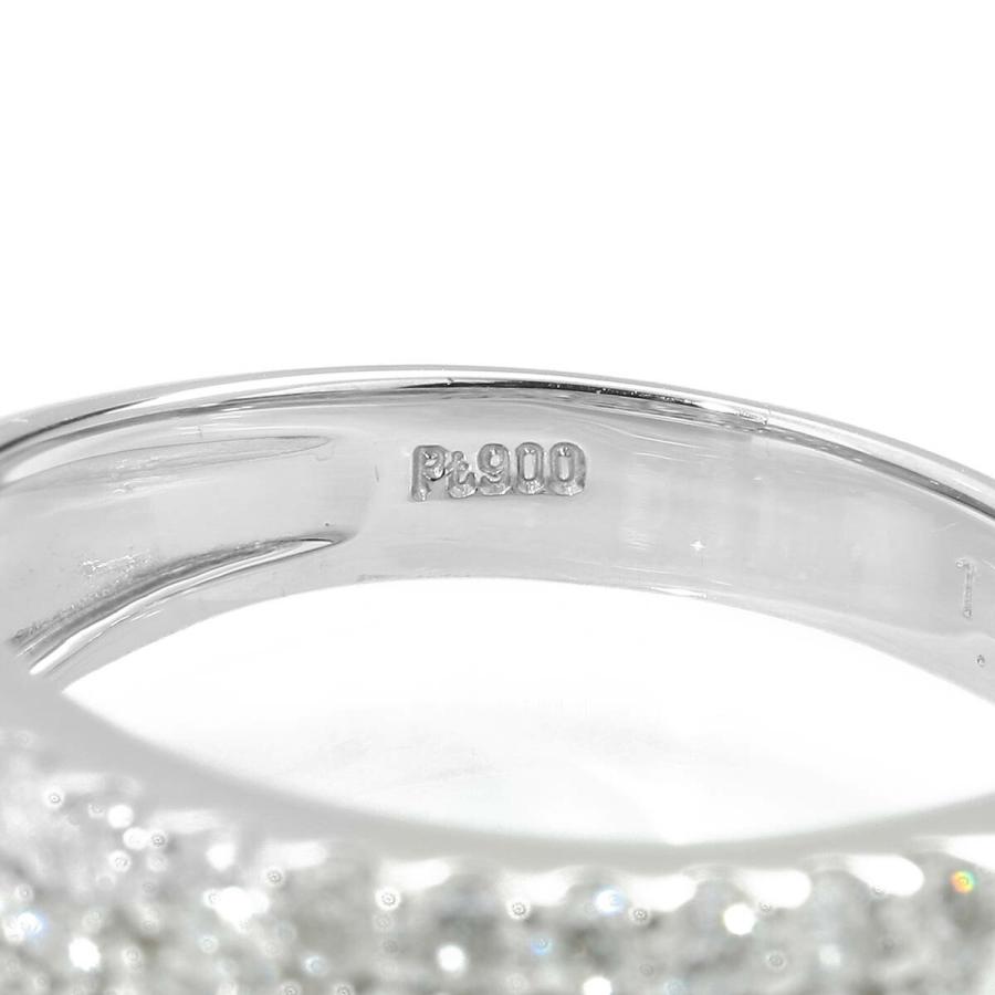 ダイヤモンド 1.00ct プラチナ Pt900 パヴェリング 13号 指輪 新品仕上