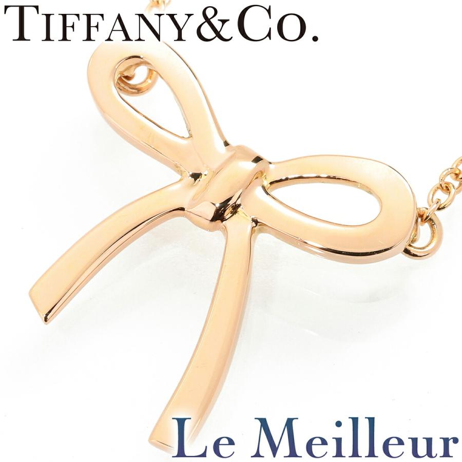 TIFFANY&Co.（ティファニー） ボウ リボン ネックレス K18 中古 返品OK