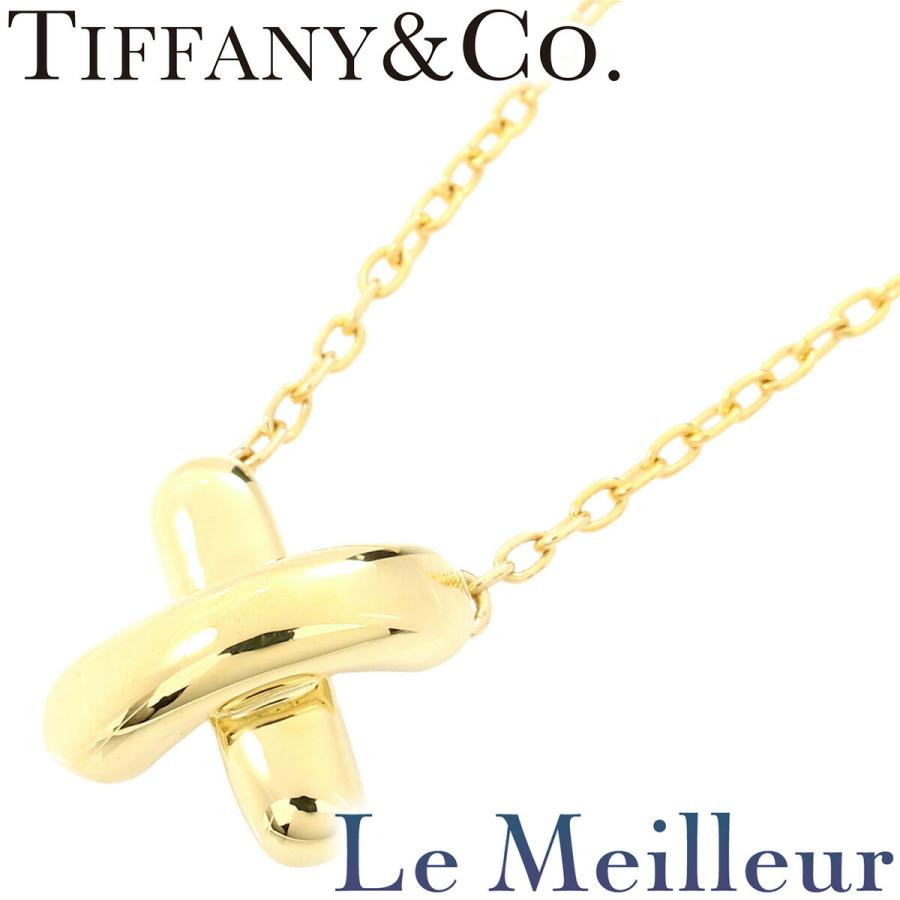 c486 美品　ティファニー　クロス　ステッチ　750 k18 YG ネックレス c486 美品 ティファニー クロス ステッチ 750 k18 YG ネックレス 美品