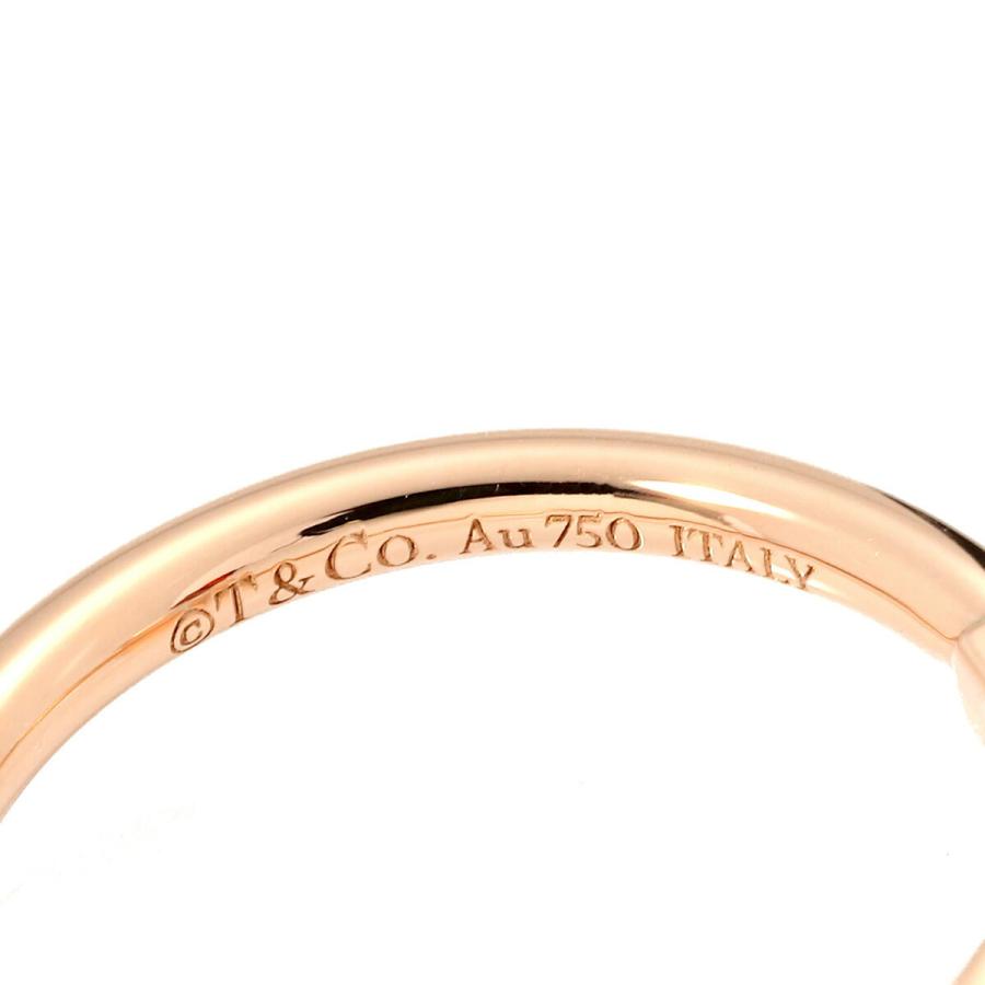 【 未着用 】TIFFANY&Co. Ｔワイヤー リング K18 RG ９号 TIFFANY&Co.（ティファニー） T ワイヤー リング 指輪 K18 9号 中古