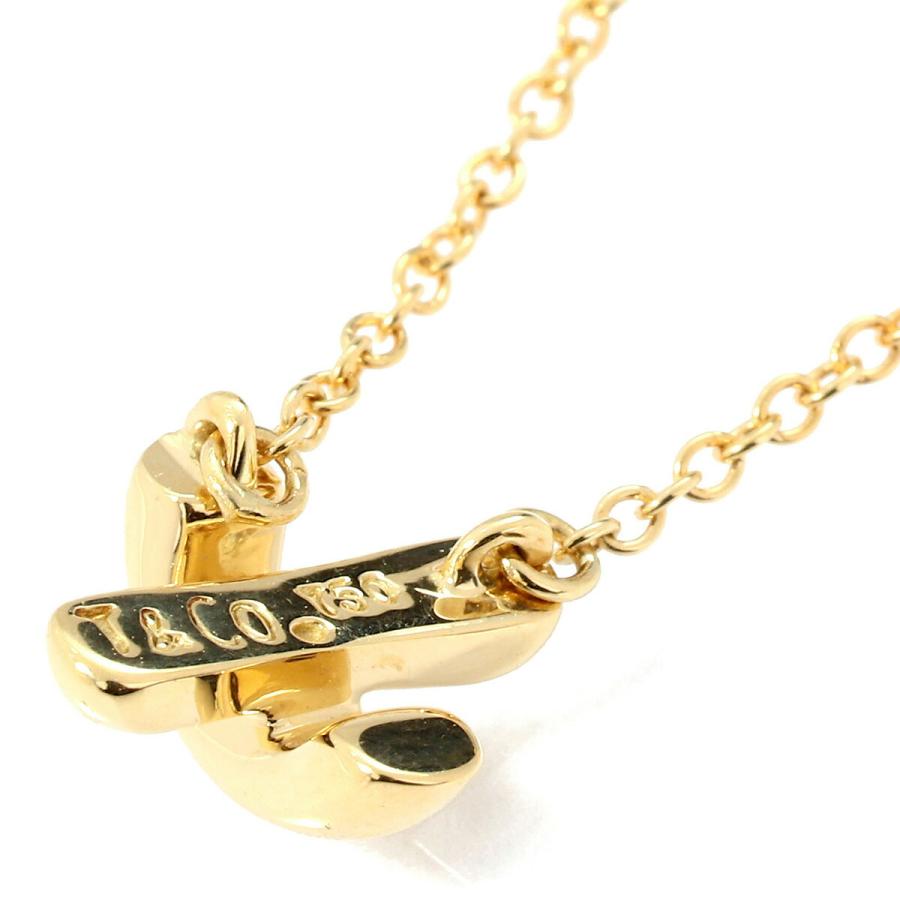 【Tiffany】エルサ・ペレッティ クロスステッチ ネックレス K18YG TIFFANY&Co.（ティファニー） TIFFANY&Co. Elsa Peretti クロス