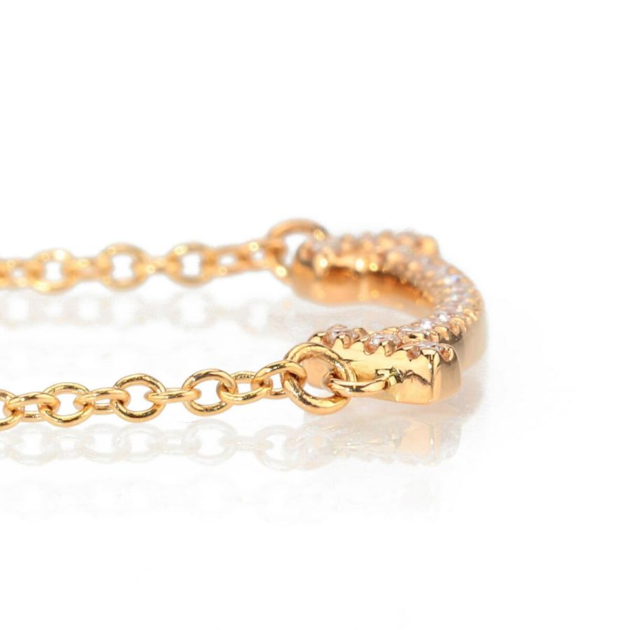 【美品】ティファニーT スマイル ミニ ネックレス ダイヤモンド ピンクゴールド TIFFANY&Co.（ティファニー） ダイヤモンド ネックレス T スマイル