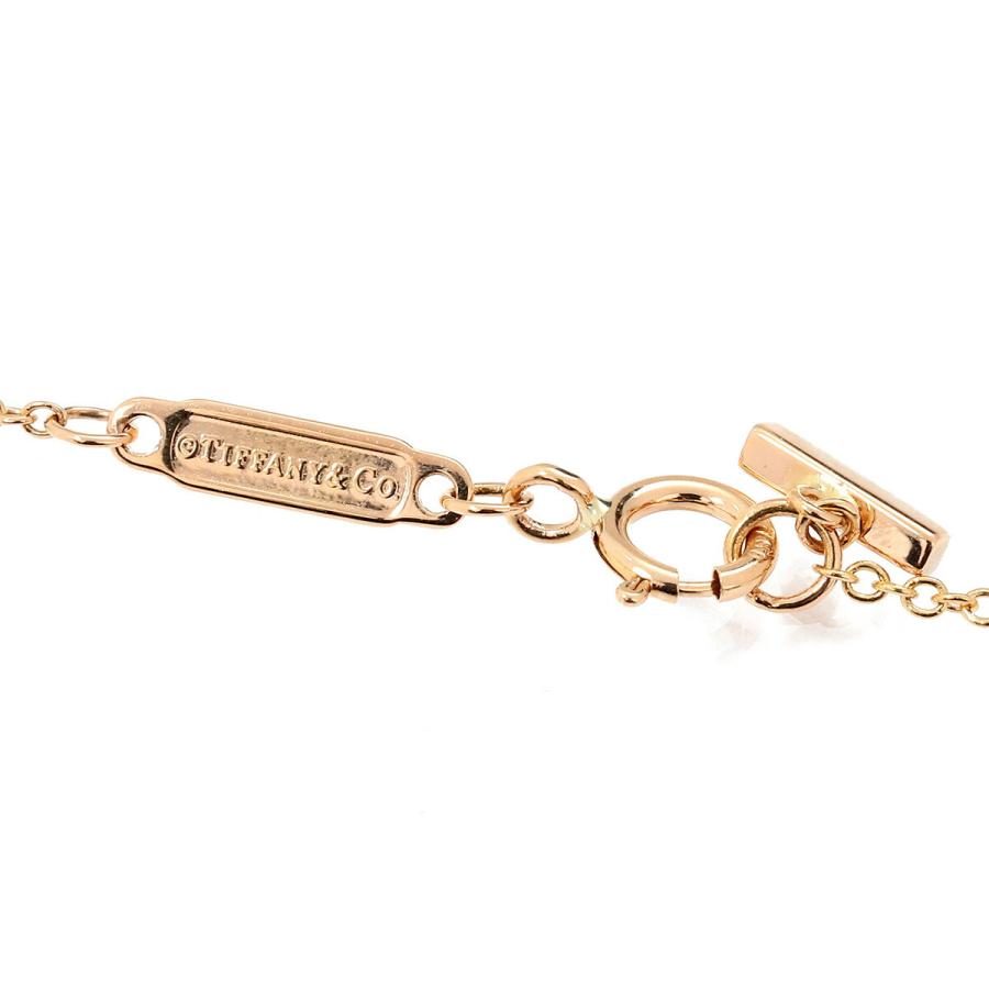 【美品】ティファニーT スマイル ミニ ネックレス ダイヤモンド ピンクゴールド TIFFANY&Co.（ティファニー） ネックレス Tスマイル ミニ ダイヤ