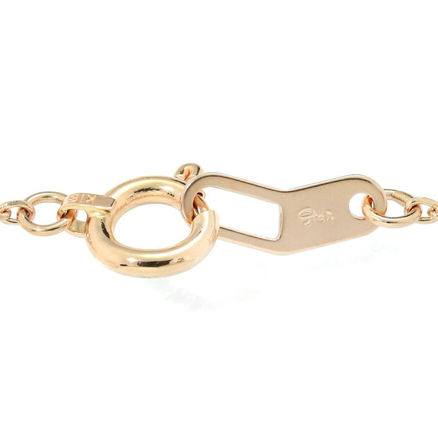 美品　STAR JEWELRY K18 ピンクゴールド ダイヤモンドネックレス STAR JEWELRY（スタージュエリー） ネックレス ダイヤモンド ピンク