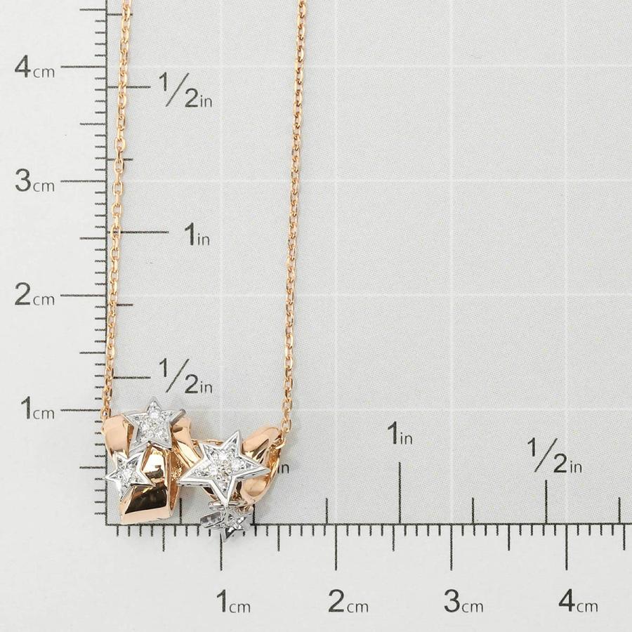 美品　STAR JEWELRY K18 ピンクゴールド ダイヤモンドネックレス STAR JEWELRY（スタージュエリー） ネックレス ダイヤモンド ピンク