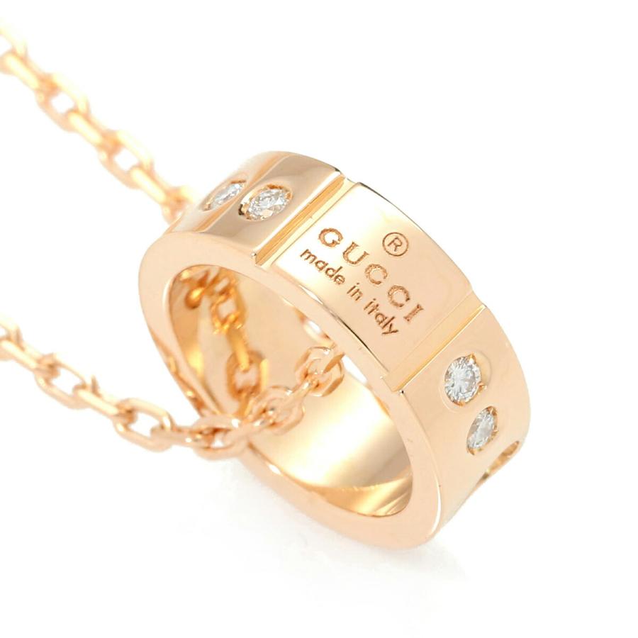 GUCCI（グッチ） アイコン アモール ネックレス ダイヤモンド ピンク