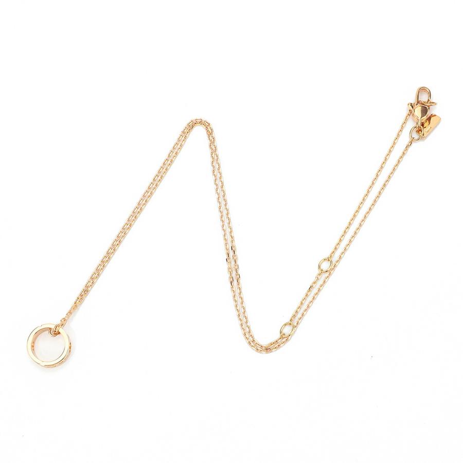 GUCCI（グッチ） アイコン アモール ネックレス ダイヤモンド ピンク