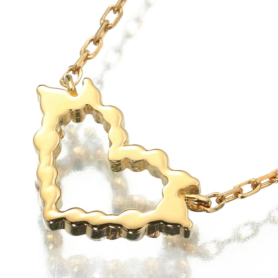 AHKHA ハートネックレス AHKAH（アーカー） オープンハート ネックレス ダイヤモンド イエロー