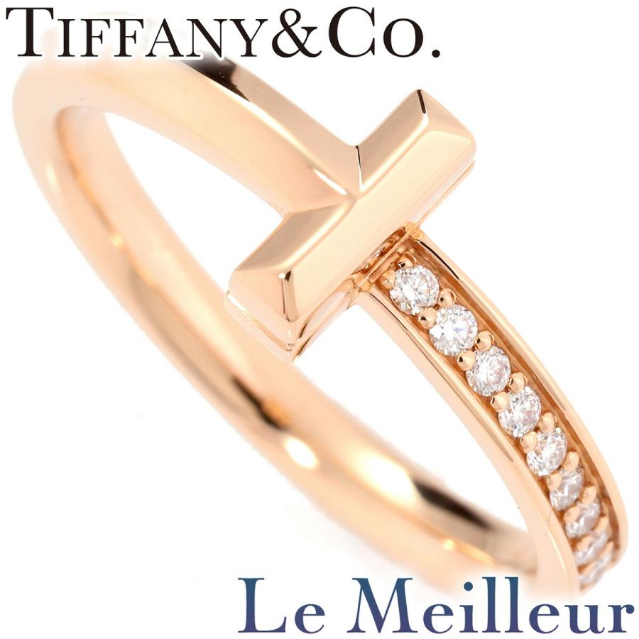 TIFFANY&Co. ティファニー T ワン リング 指輪 ダイヤモンド K18 13号  