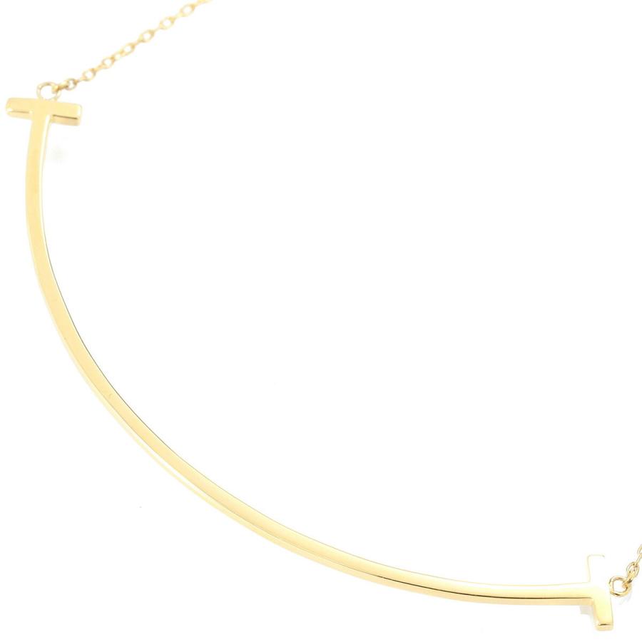 TIFFANY&Co. ティファニー T スマイル ネックレス ラージ K18 中古 
