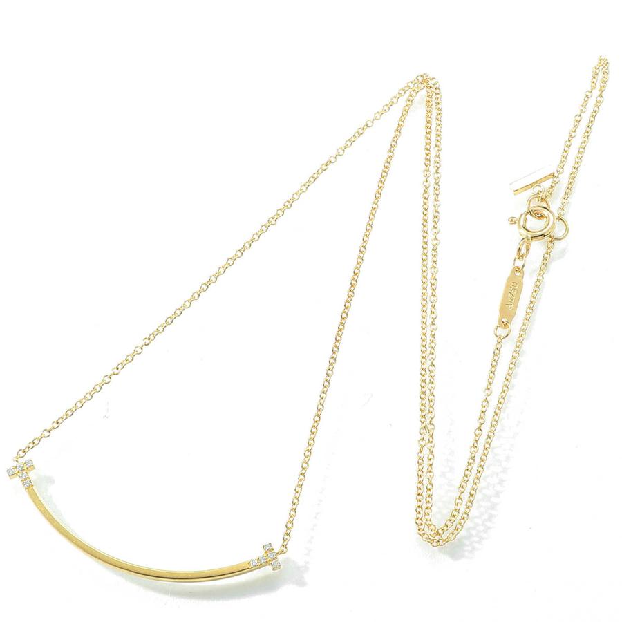 TIFFANY&Co.（ティファニー） T スマイルペンダント スモール K18YG