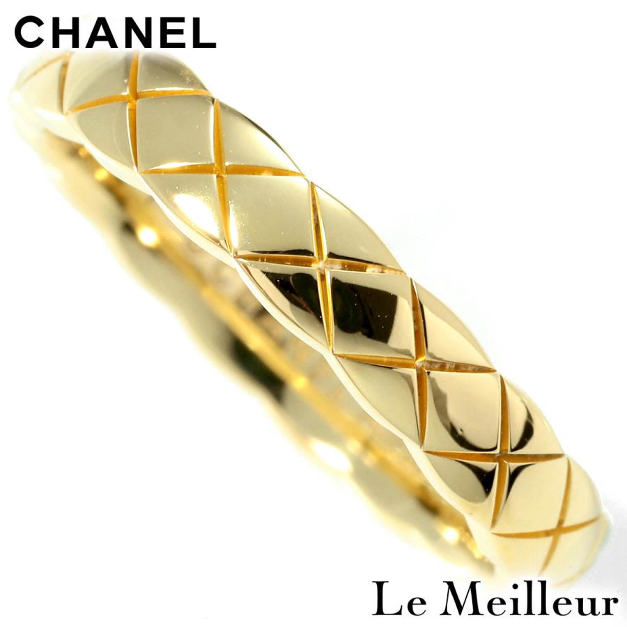 【うに】シャネル　ココクラッシュ18金イエローゴールド　15号リング うに】シャネル ココクラッシュ18金イエローゴールド 15号リング