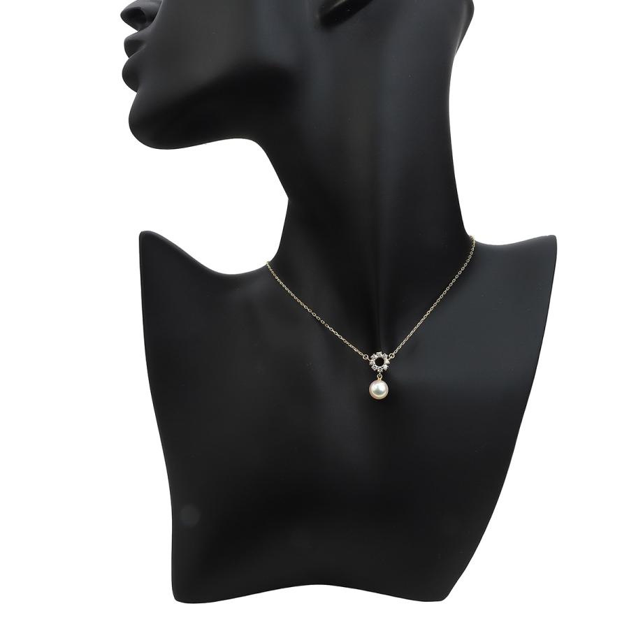 MIKIMOTO ミキモト サークルデザイン ペンダントネックレス アコヤ真珠 