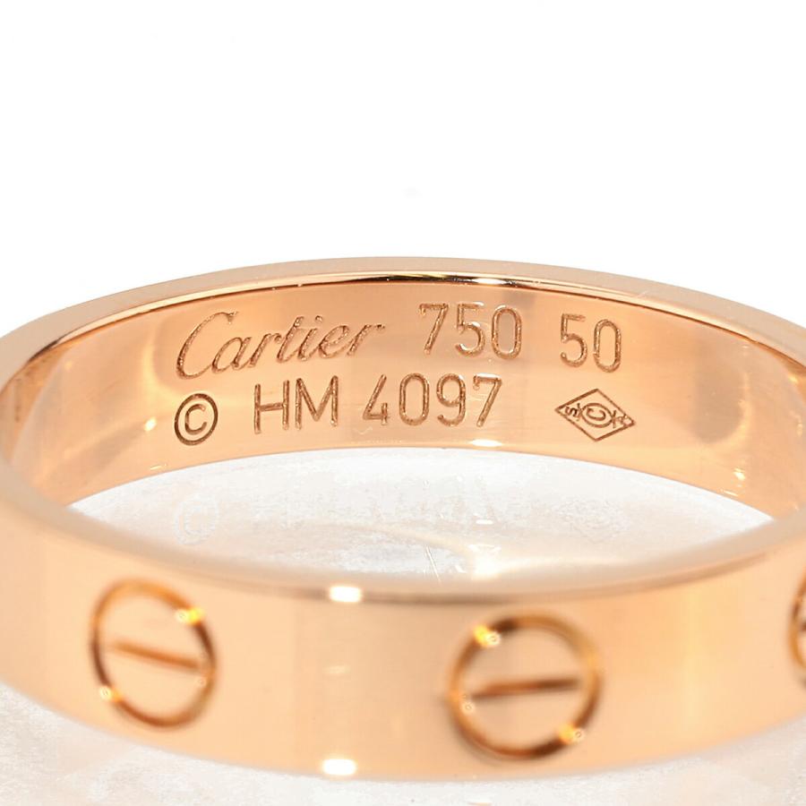 Cartier カルティエ ミニラブリング 750PG ピンクゴールド 8号 Cartier（カルティエ） ミニラブ リング 指輪 ピンクゴールド K18PG