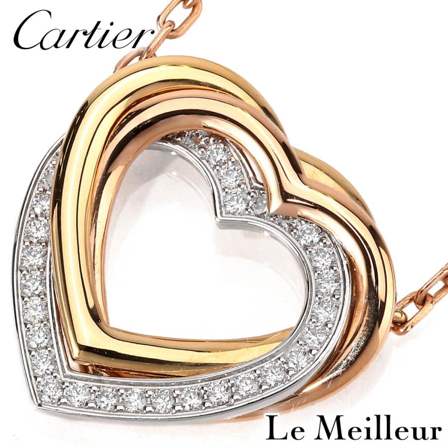 Cartier（カルティエ） トリニティ ハート ネックレス ダイヤモンド