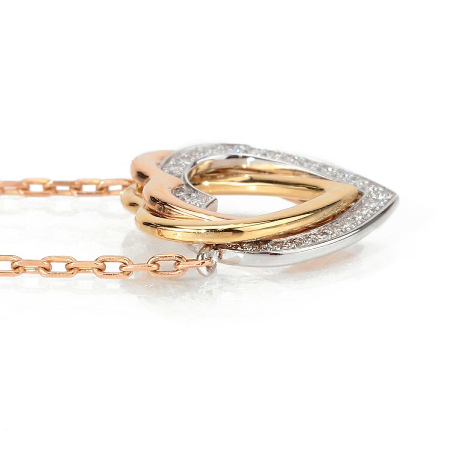 Cartier（カルティエ） トリニティ ハート ネックレス ダイヤモンド
