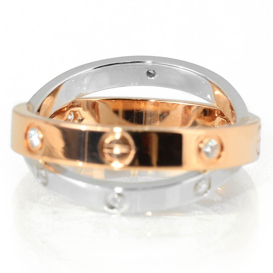 Cartier（カルティエ） Cartier BE LOVE リング ダイヤモンド ピンク