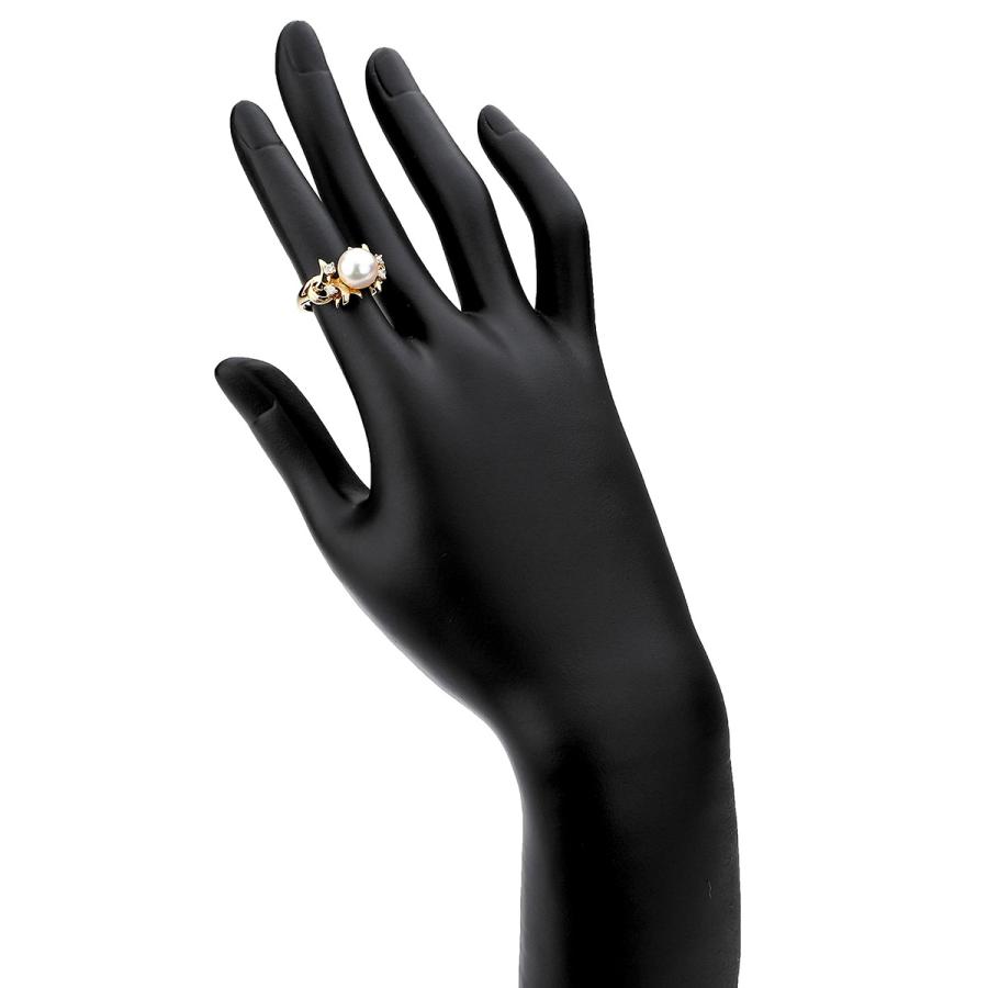 TASAKI タサキ リング 指輪 アコヤ真珠 8.2mm ダイヤモンド K18 8号  