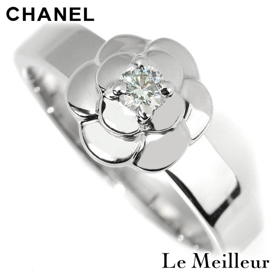 ト*屋様 シャネル 指輪 CHANEL（シャネル） CHANEL CAMELIA 1P リング ダイヤモンド ホワイト