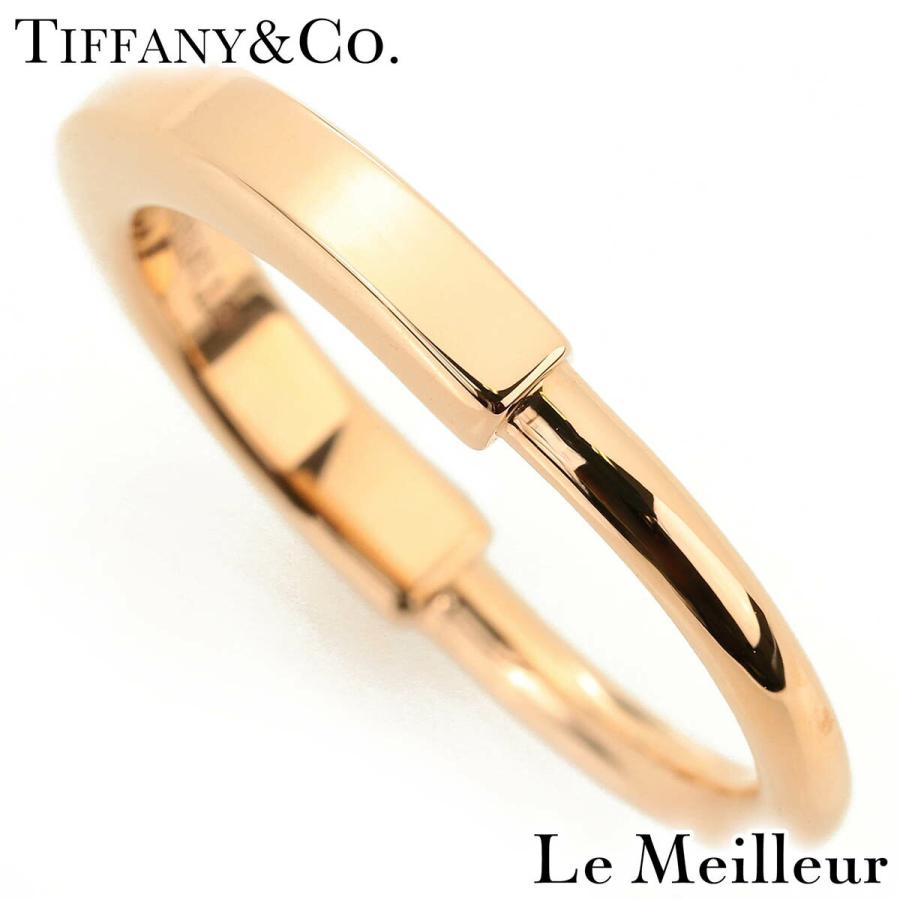 【美品】TIFFANY & Co. ロック リング ティファニー K18 PG TIFFANY&Co.（ティファニー） TIFFANY&Co. Tiffany Lock リング ピンク