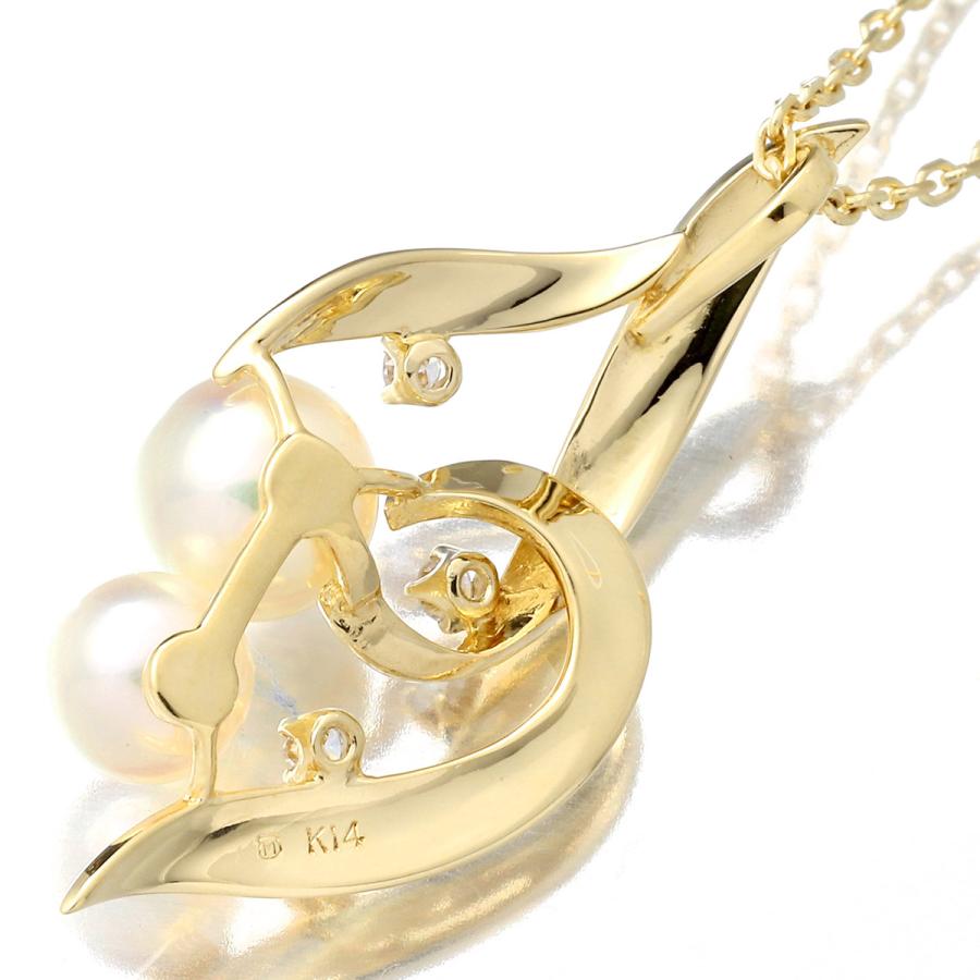 MIKIMOTO（ミキモト） ネックレス アコヤ真珠 ダイヤモンド K14 