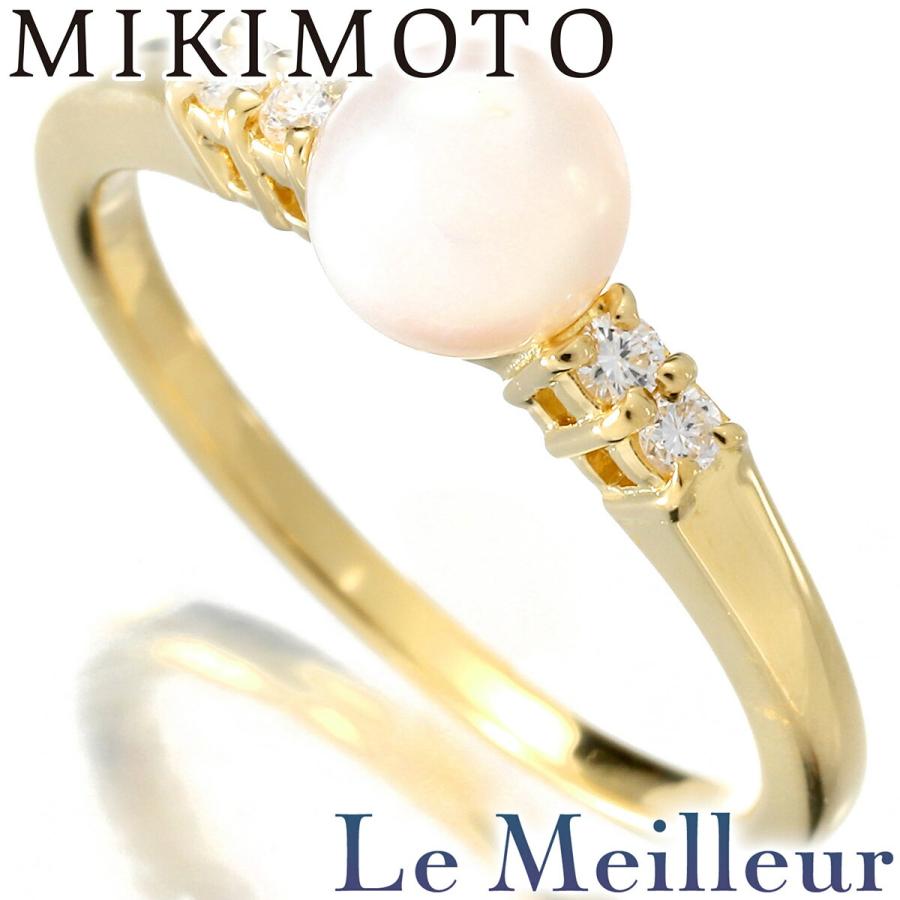 MIKIMOTO ミキモト 立爪リング 1粒 指輪 アコヤ真珠 5.8mm  