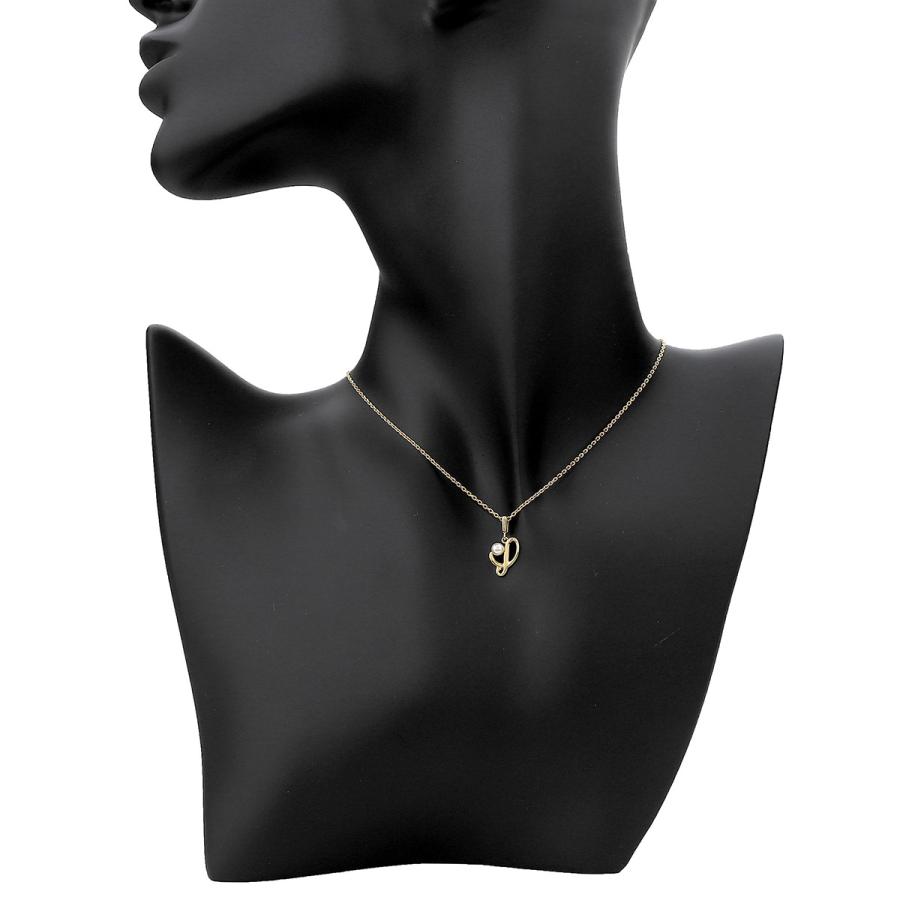 MIKIMOTO ミキモト イニシャルデザイン ネックレス アコヤ真珠 MIKIMOTO ミキモト イニシャルデザイン ネックレス アコヤ真珠