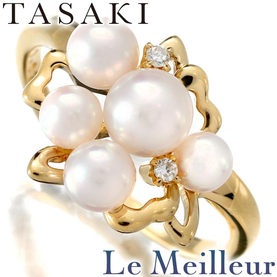 TASAKI（タサキ） パールリング 指輪 アコヤ真珠 イエローゴールド