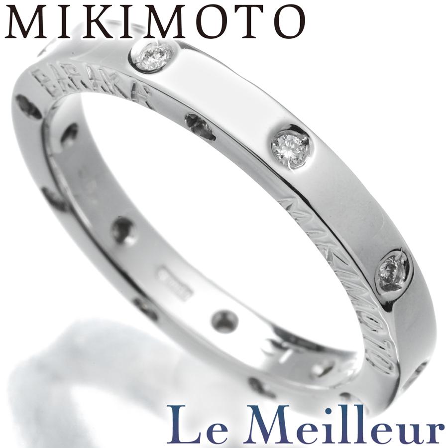 MIKIMOTO ミキモト バラカ デザインリング 指輪 ダイヤモンド 750 10号  
