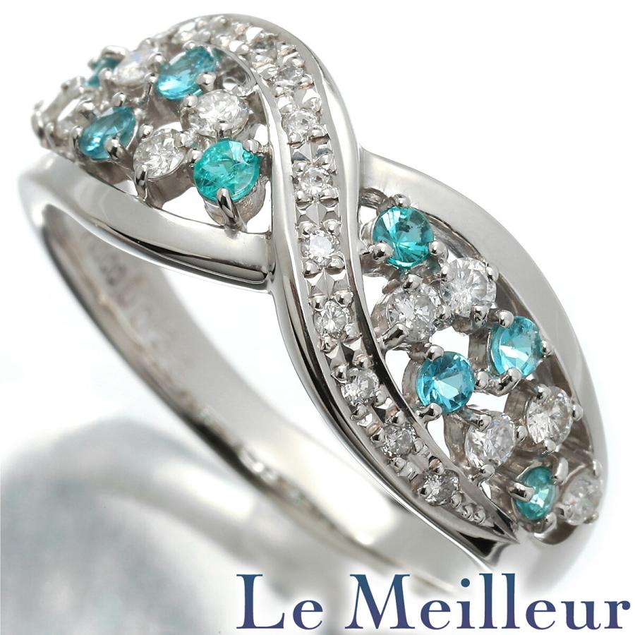 ユイ★ブラジルバターリャパライバトルマリンリングPt900★ jewel planet 公式サイト / PT900 0.28ct ブラジル産 パライバ