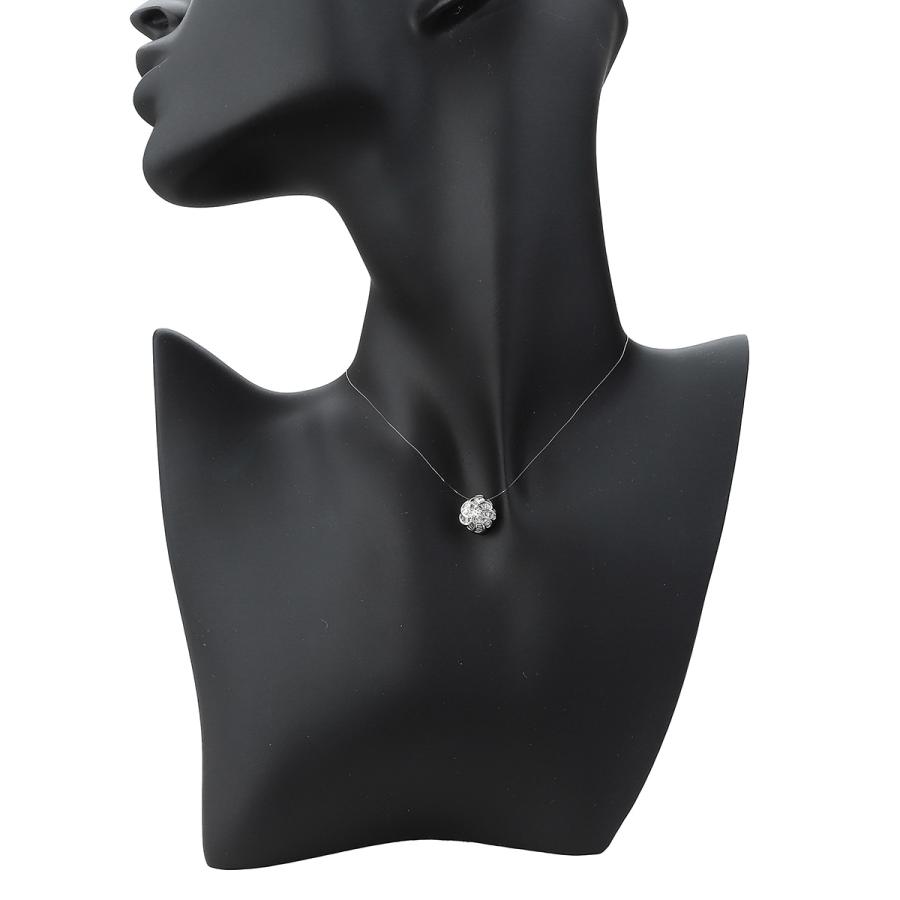 ペンダントトップ 2種カット ダイヤモンド 0.37ct K18WG 中古 