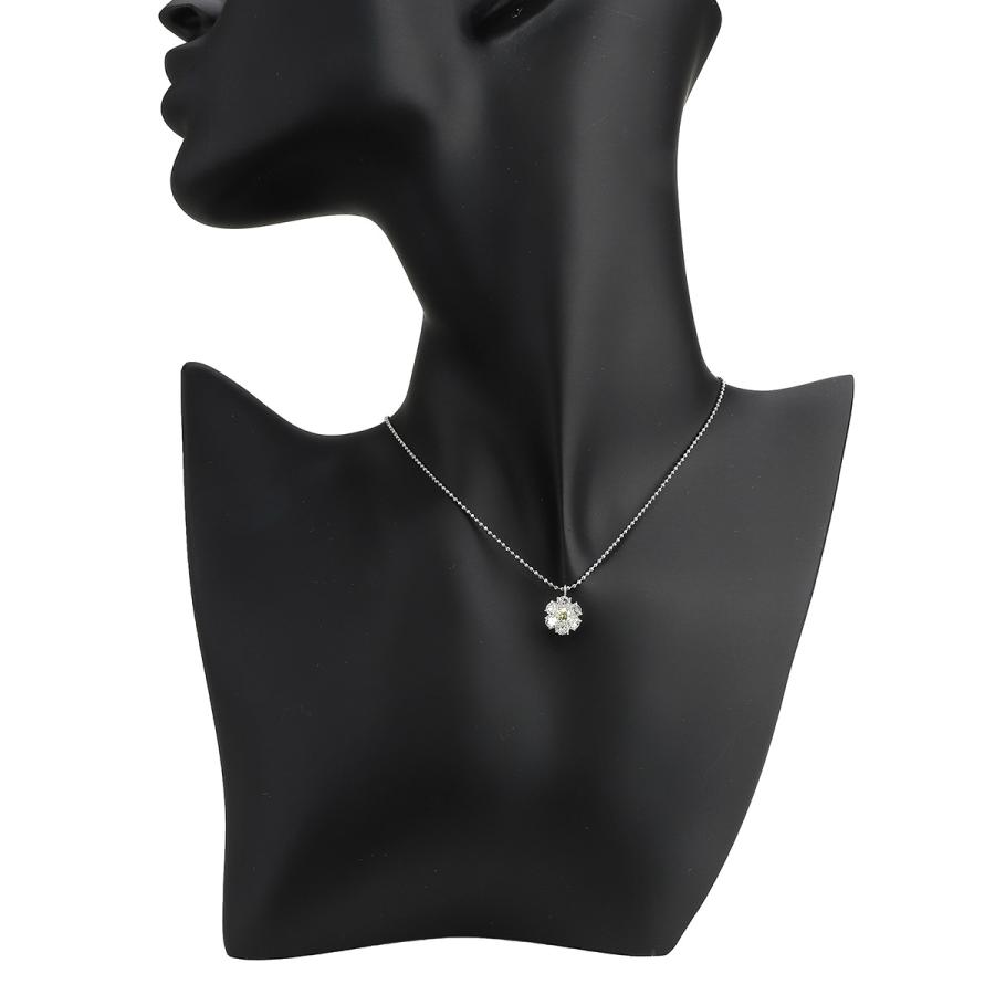 フラワーデザインネックレス ダイヤモンド 1.00ct プラチナ Pt900 中古 返品OK【RE-PRICE】_3