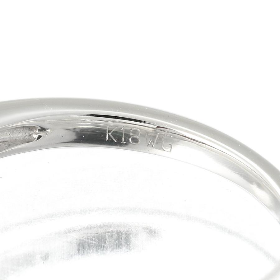 ダイヤモンド ホワイトゴールド K18WG リング 10号 指輪 新品仕上済