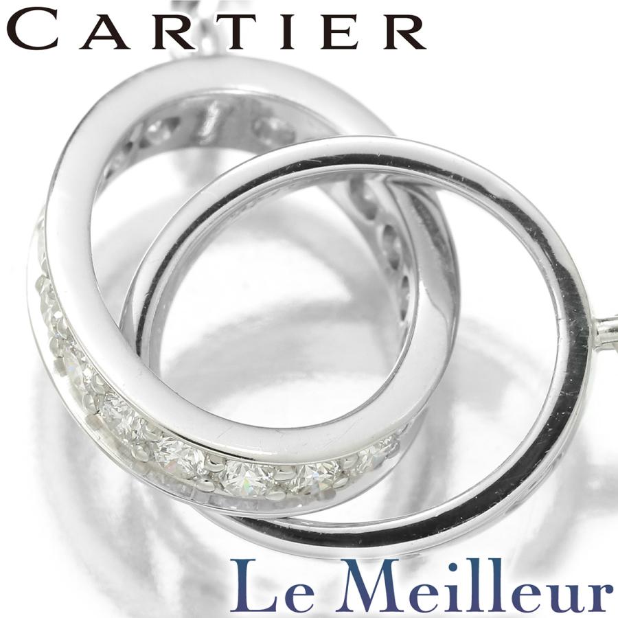Cartier カルティエ ラブ ネックレス セミパヴェ ダイヤモンド K18  