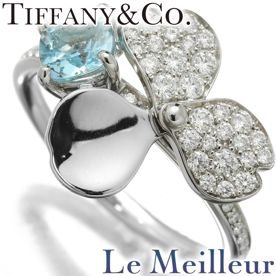 TIFFANY&Co. ティファニー ペーパーフラワー リング 指輪 アクア TIFFANY&Co. ティファニー ペーパーフラワー リング 指輪 アクア