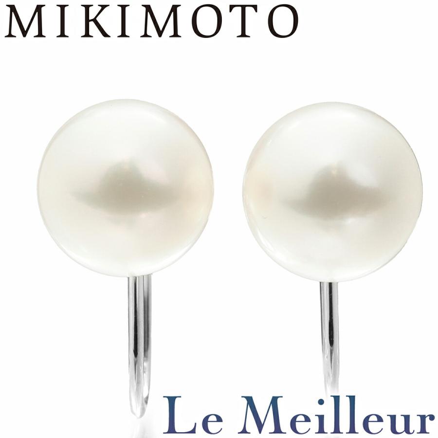 MIKIMOTO ミキモト パールイヤリング 真珠 8mm K18 中古 プレラブド 