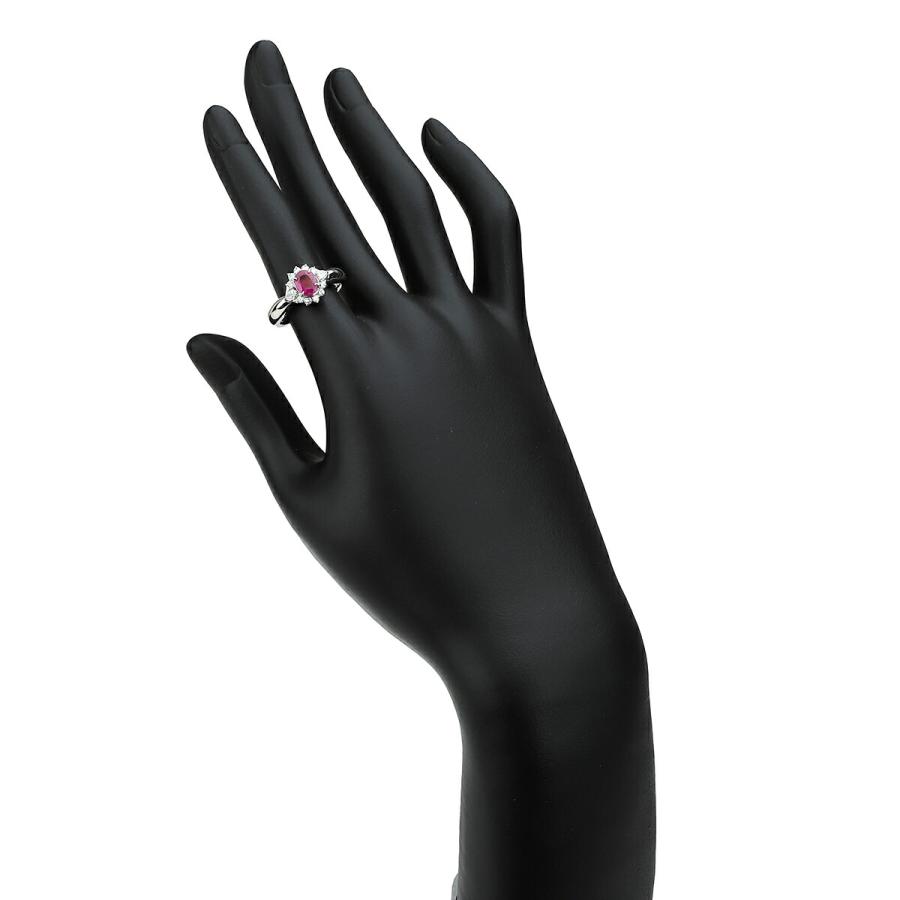 ジュエリーマキ ヘイローデザインリング 指輪 ルビー 0.62ct ジュエリーマキ ヘイローデザインリング 指輪 ルビー 0.62ct