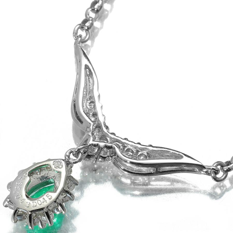 ジュエリーマキ Jewelry MAKI ネックレス エメラルド 0.43ct 