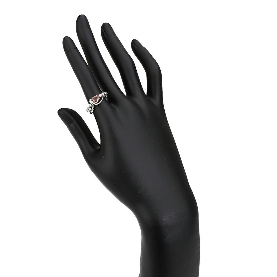 リング 指輪 パパラチアサファイア 0.453ct ダイヤモンド 0.29ct Pt900  