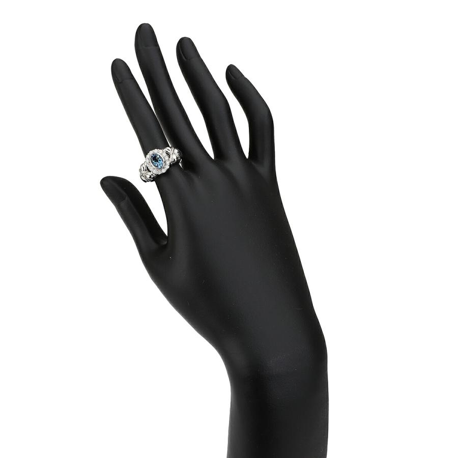 ヘイローデザインリング 指輪 アクアマリン 0.73ct ダイヤモンド 0.3ct  