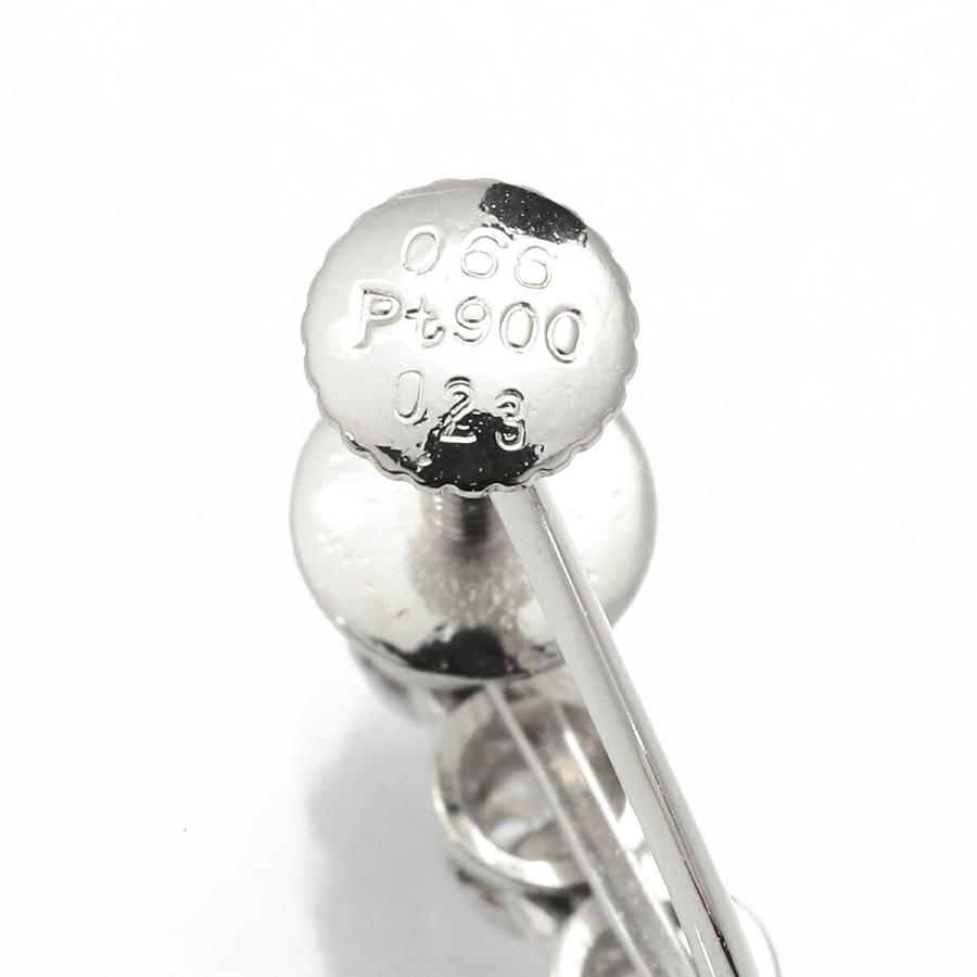 しずくモチーフイヤリング アクアマリン 0.66ct ダイヤモンド 0.23ct プラチナ Pt900 中古 返品OK_2