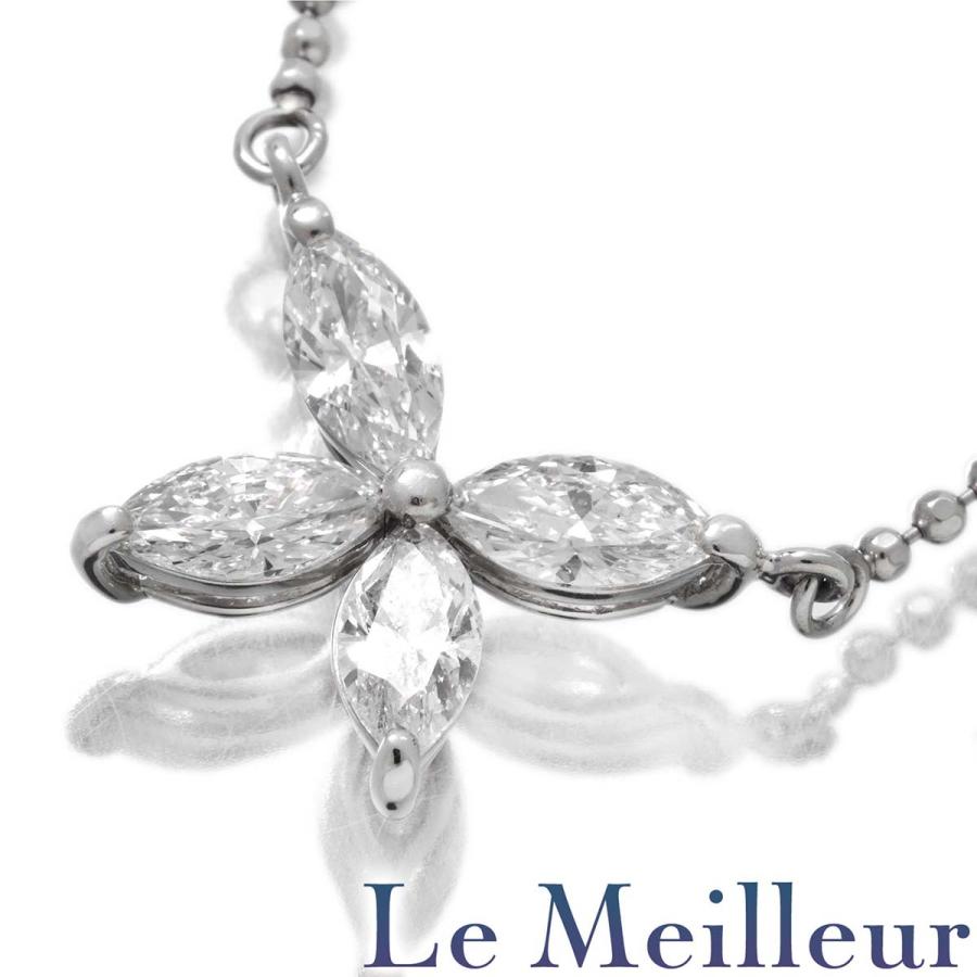 プラチナ850 ダイヤモンドネックレス 1.02カラット鑑別書付