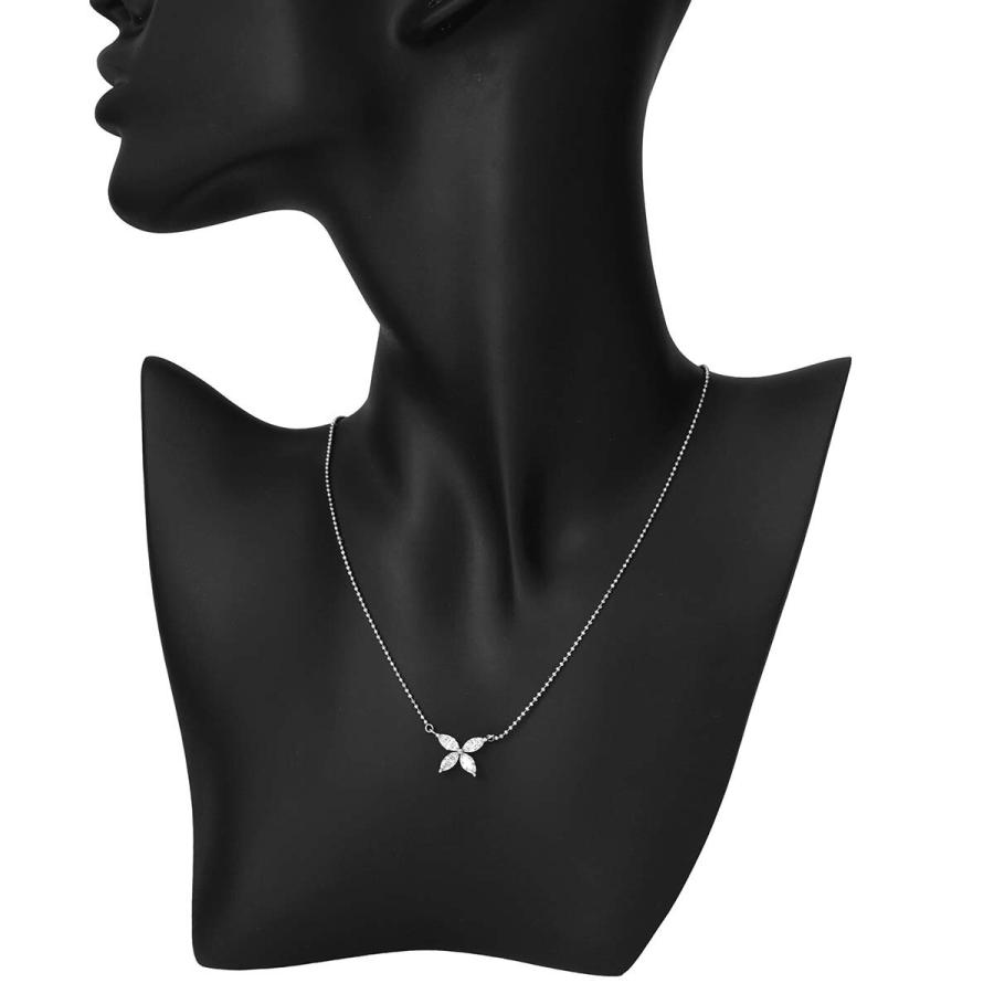 バタフライデザインネックレス ダイヤモンド 0.87ct Pt850 中古  