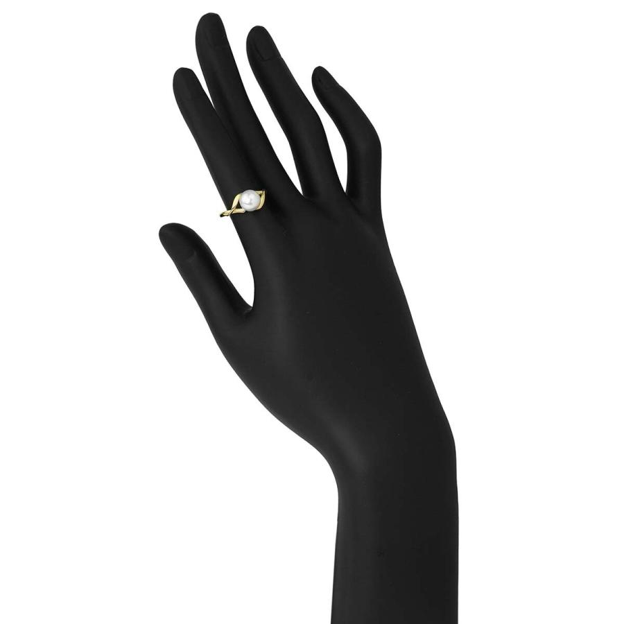 【MIKIMOTO】K18 パールリング⟡.* MIKIMOTO ミキモト パール 真珠 リング・指輪 K18イエローゴールド