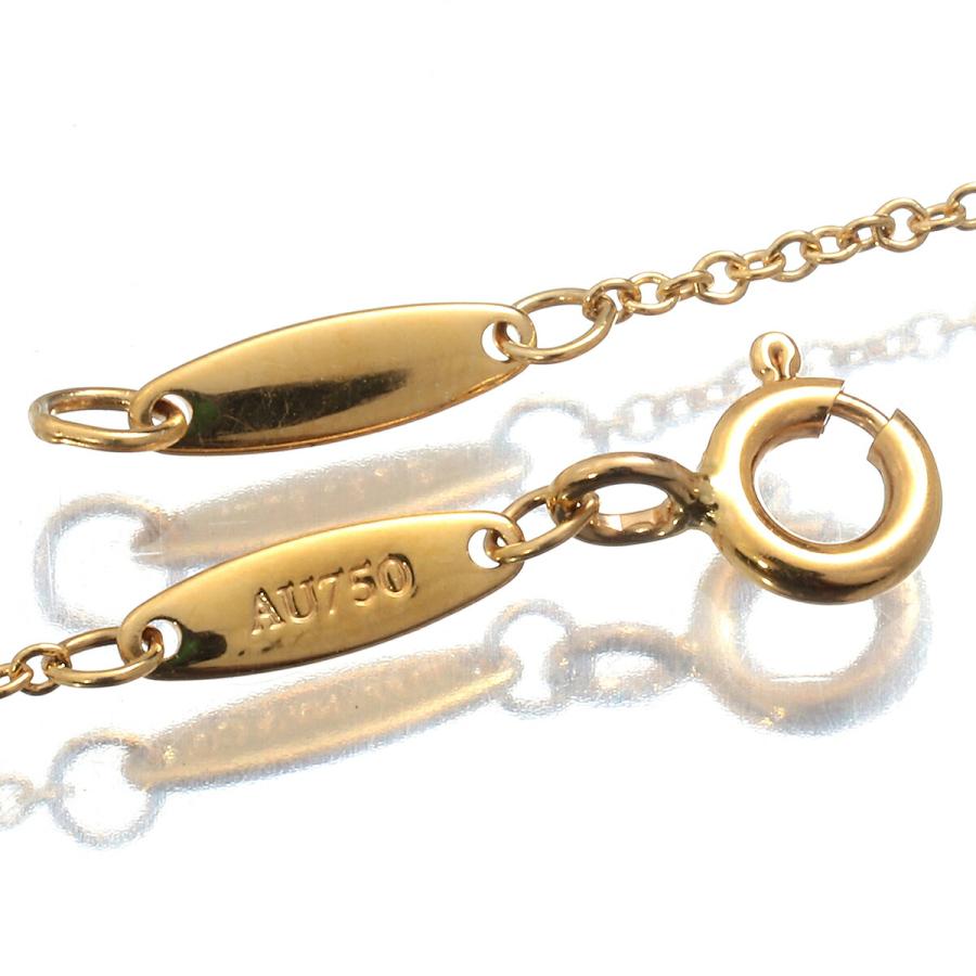美品ティファニーダイヤモンドバイザヤード　イエローゴールド　エルサペレッティ TIFFANY&Co.（ティファニー） TIFFANY&Co. Elsa Peretti バイ ザ